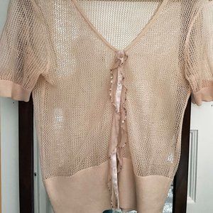 Rebecca Taylor, see through knit sweater